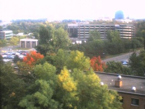 veiw of campus from way up