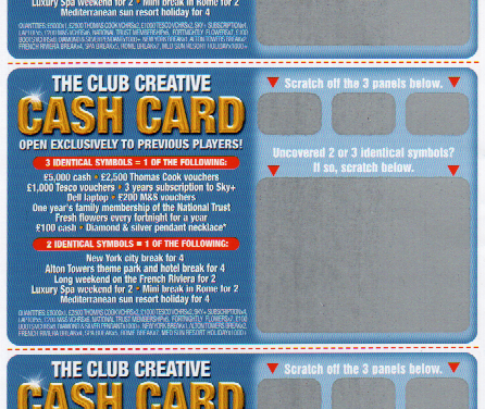 A scratchcard