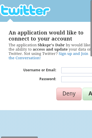 Android Twitter OAuth