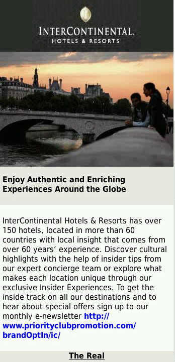 Intercontinental Advert Page 1