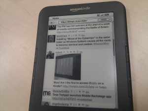 Kindle and 511EB side by side