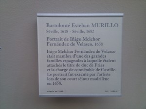 Information panel from the Louvre
