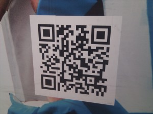 Close up of QR Code