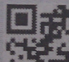 Jagged QR Code detail