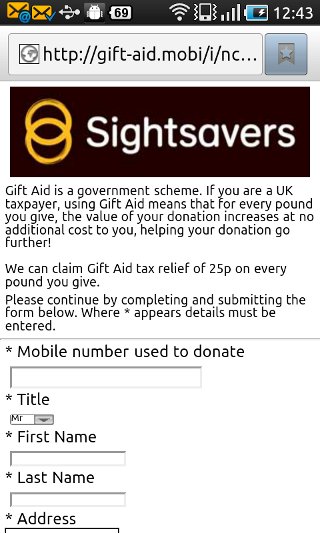 Donating via SMS – using QR Codes – Terence Eden's Blog