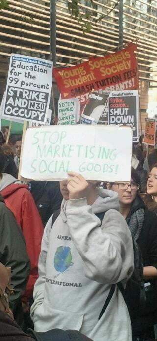 Stop marketising social goods.