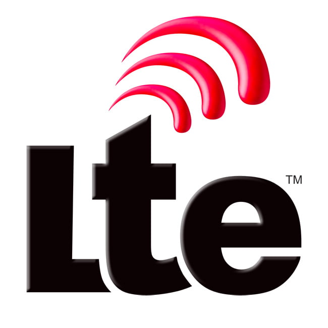 The logo for LTE.
