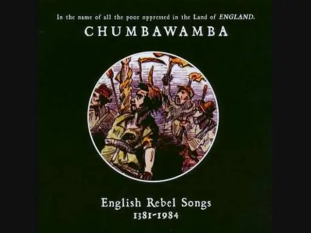 Illustration of English Rebel Songs. Peasants rising up.