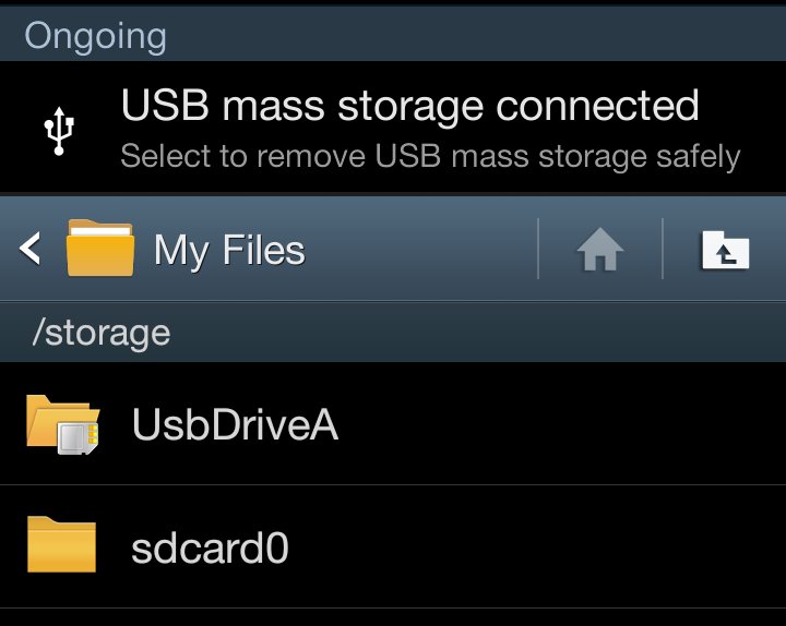 usb mode storage galaxy note 2