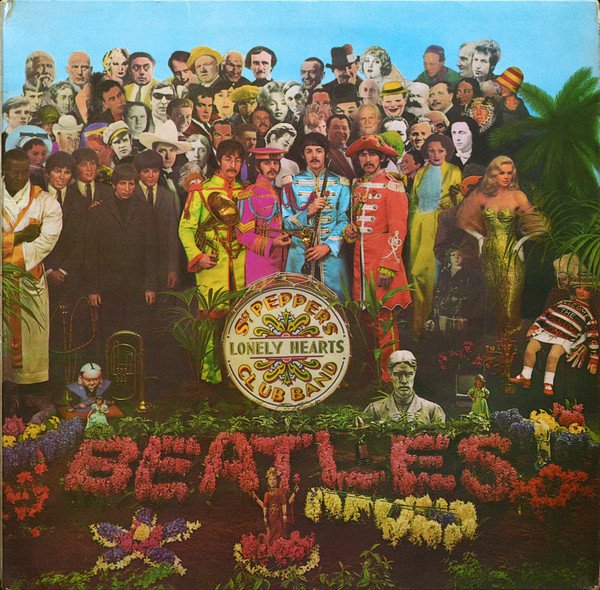 Cover art for The Beatles' Sgt Pepper Album.