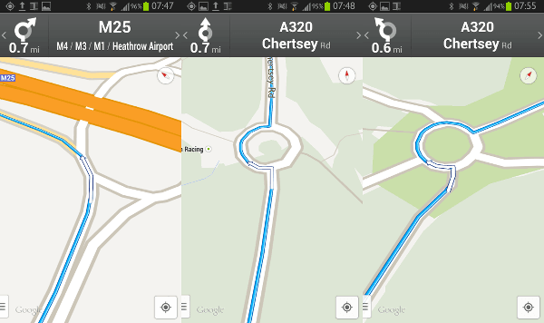 Google Maps Arrows