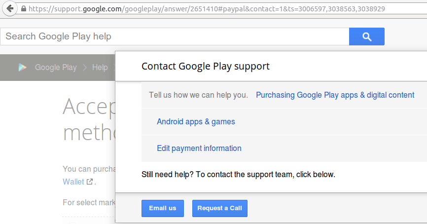 Contact Google