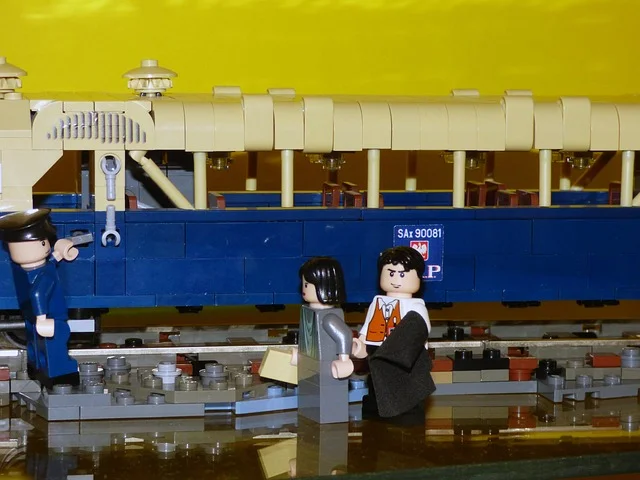 A Lego train.