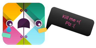 A Slack icon saying 'kill me please'