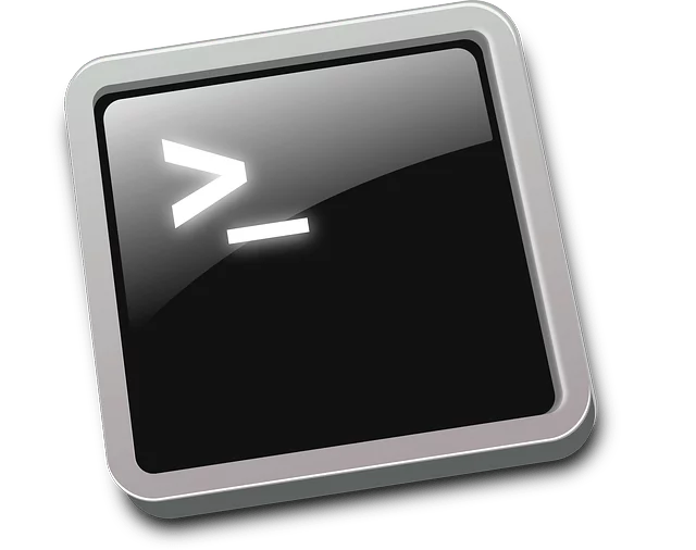 Linux bash terminal icon.