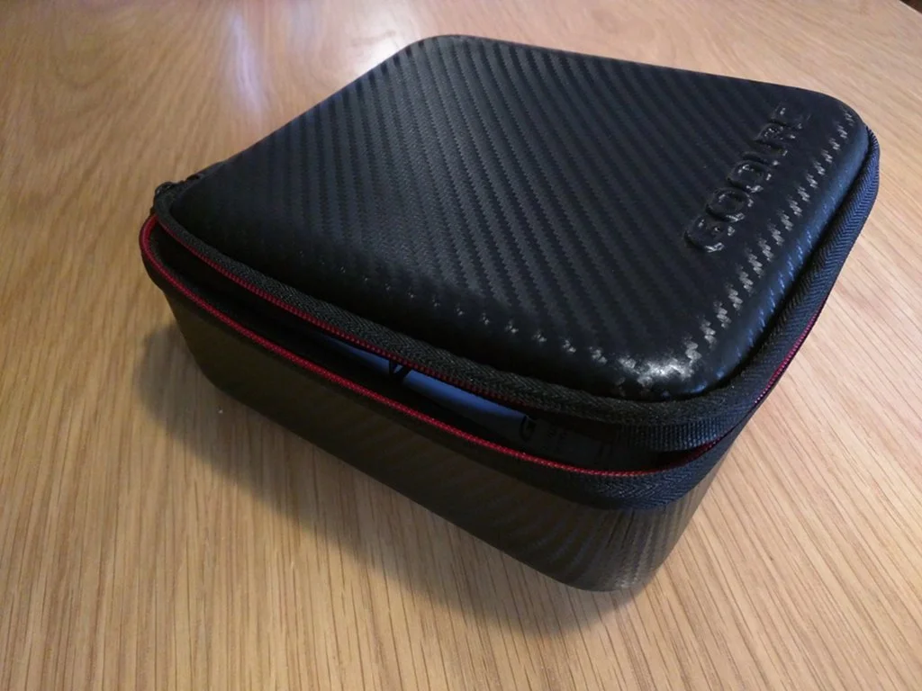 A sturdy black case