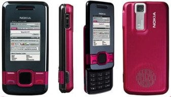 Front and side views of Nokia 7100.