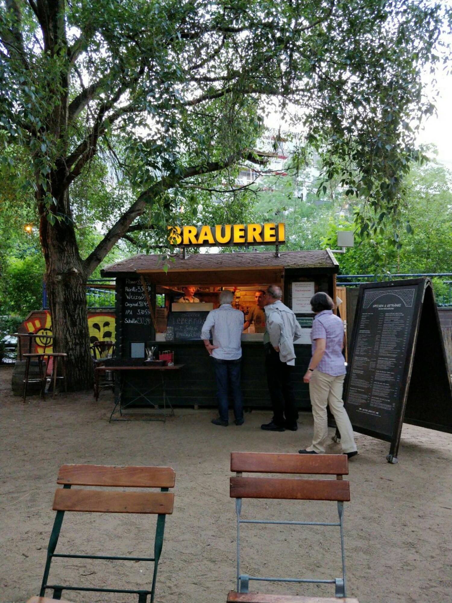 A typical German beer garden.