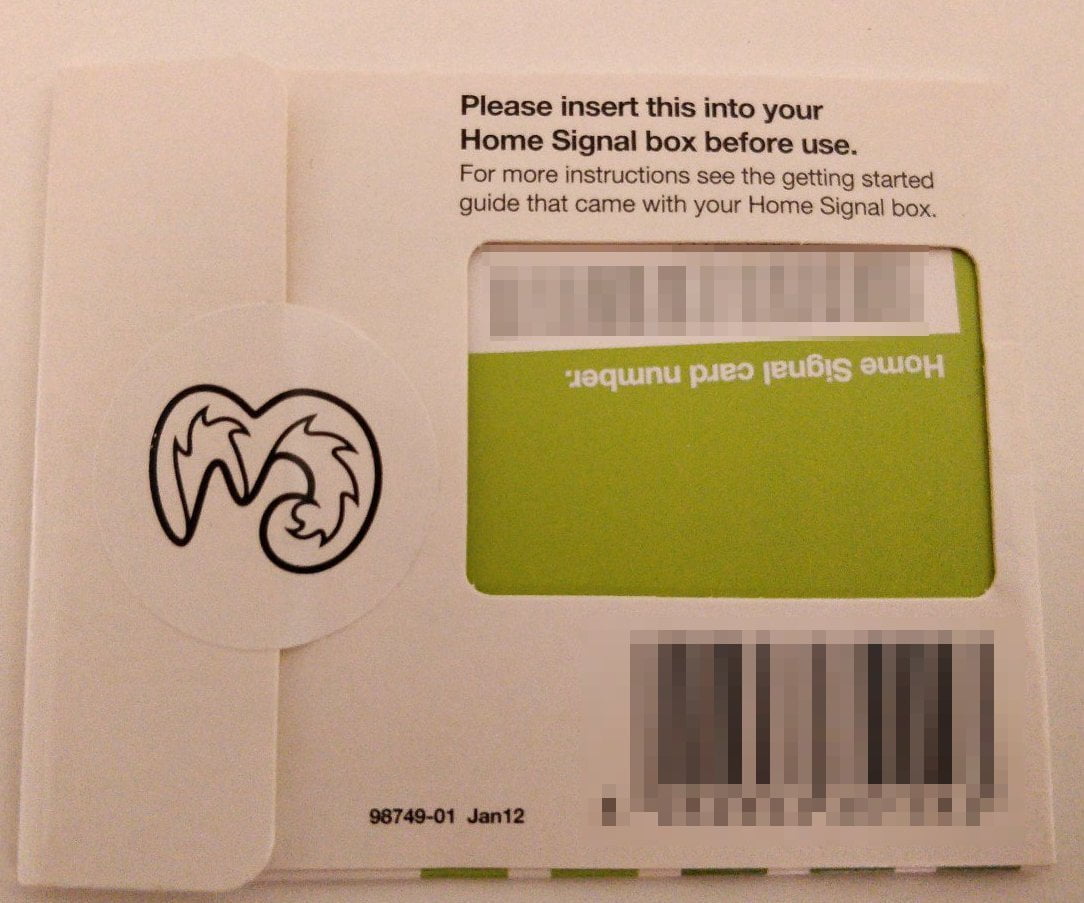 Instructions telling people to use this card.