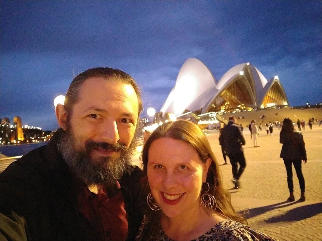 Us outside the opera house.