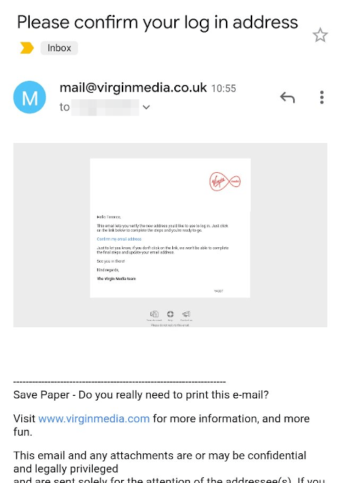 A badly formatted email.