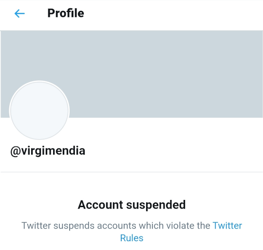 Account suspended.