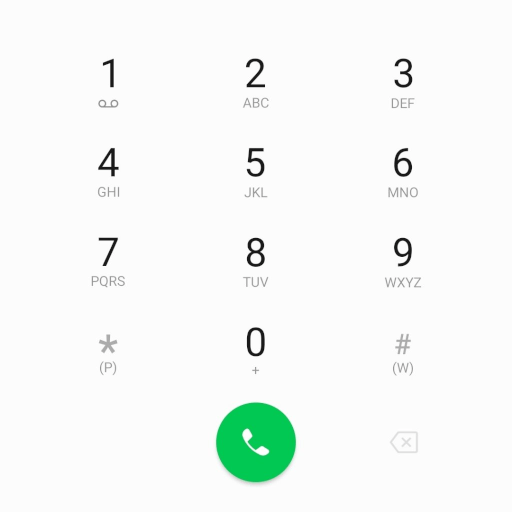 A modern Android dial pad.