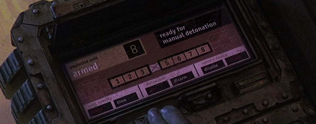 A manual detonation screen.