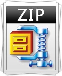 Zip file icon.