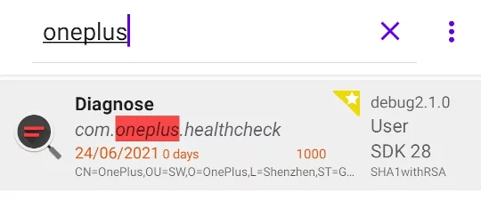 App showing healthcheck app.
