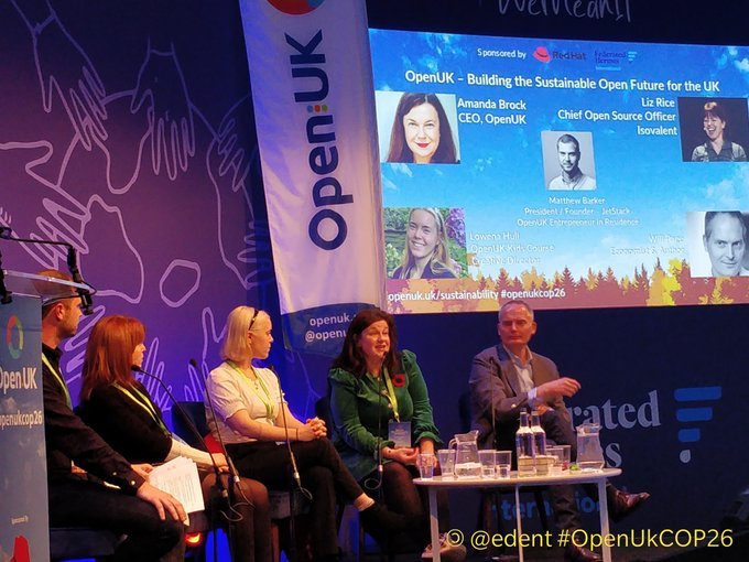 Another panel of people. Three women, one man.