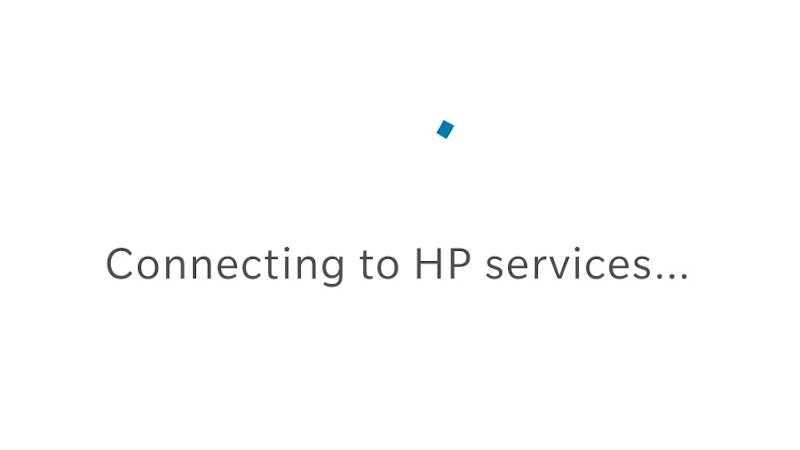 Connecting to HP Services.