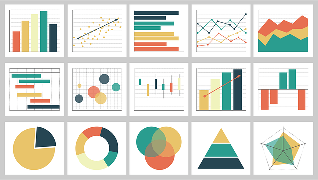 Colourful graphs and charts. Image by Yvette W from Pixabay.