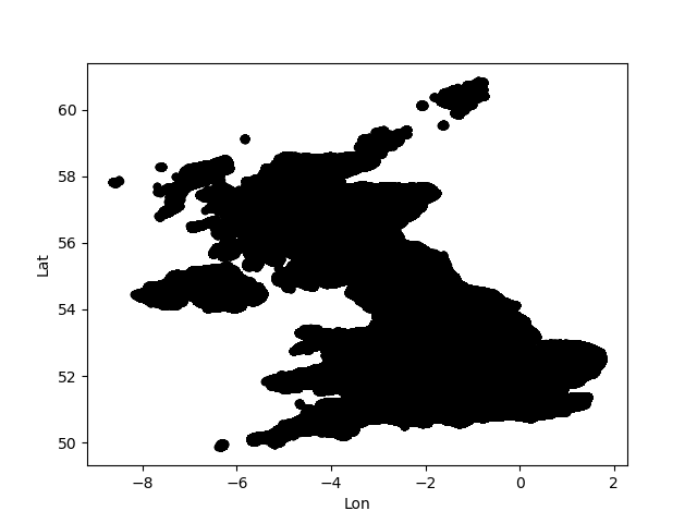 A blobby and squished outline of the UK.