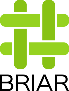 The green hash symbol which is the Briar logo.