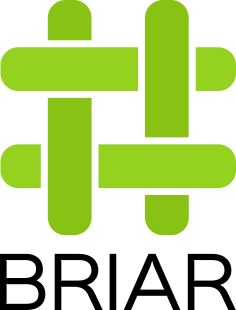 The green hash symbol which is the Briar logo.