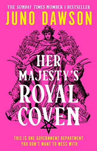 A garish pink book cover.