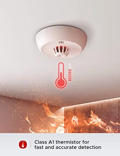 Product shot of a heat alarm.