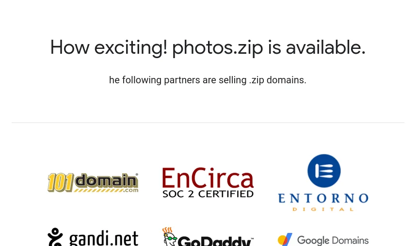 Screenshot how exciting photos.zip is available.