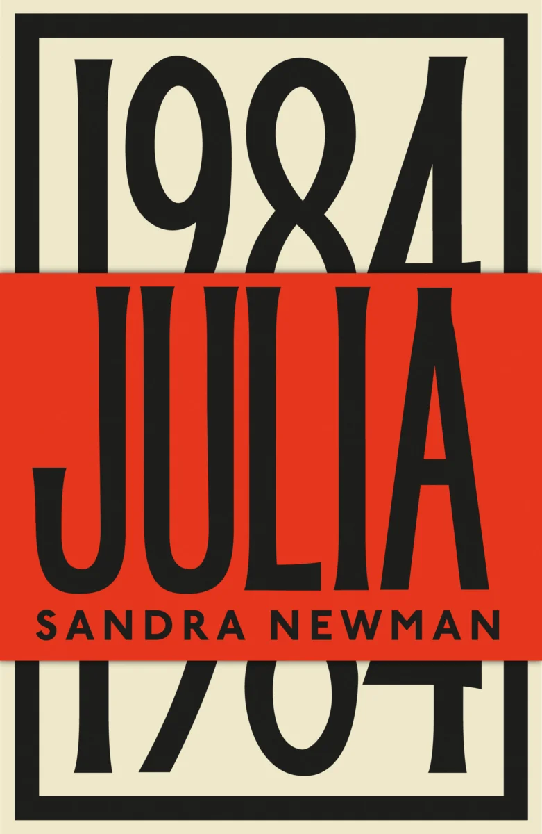 Book cover. The word "Julia" is superimposed on the number "1984".