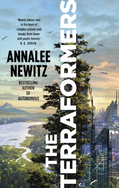 Book cover showing a towering structure covered in plants.