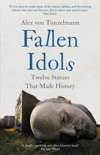 Book cover showing the disembodied head of Lenin's statue lying on its side.