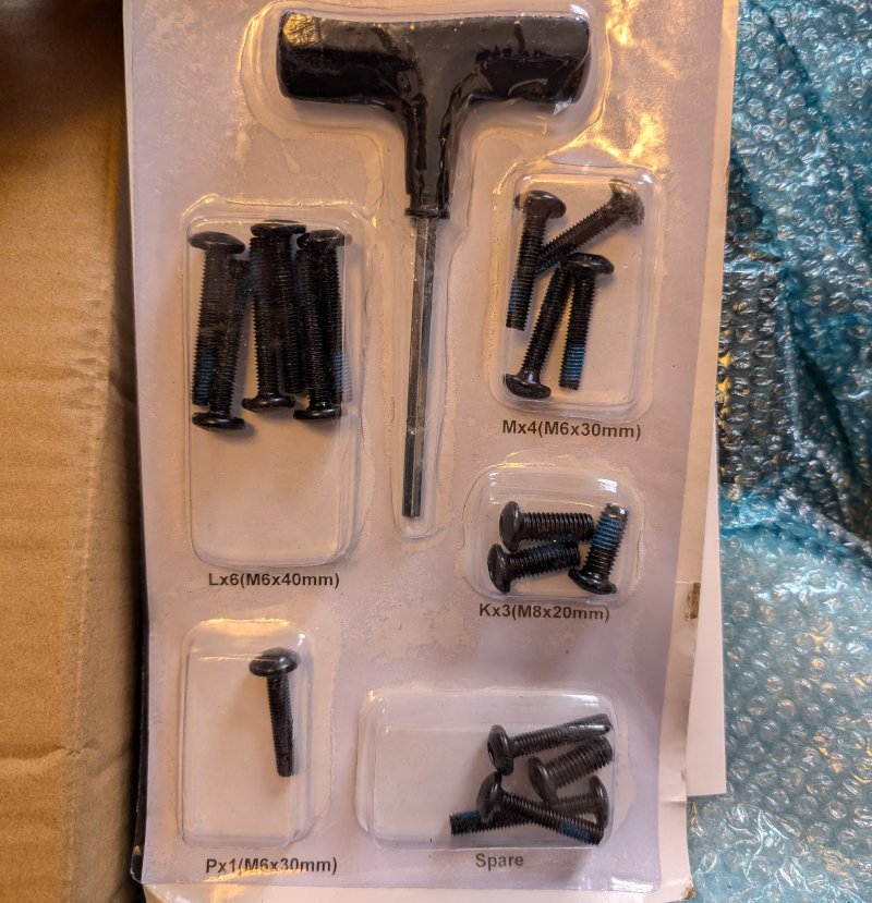 Bunch of well packaged screws.