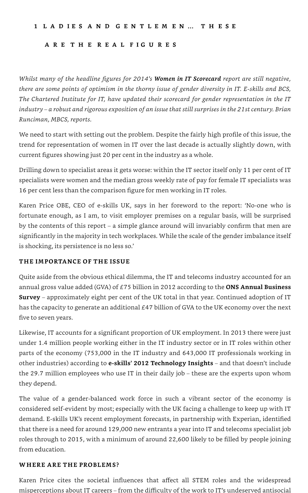 A page of text.