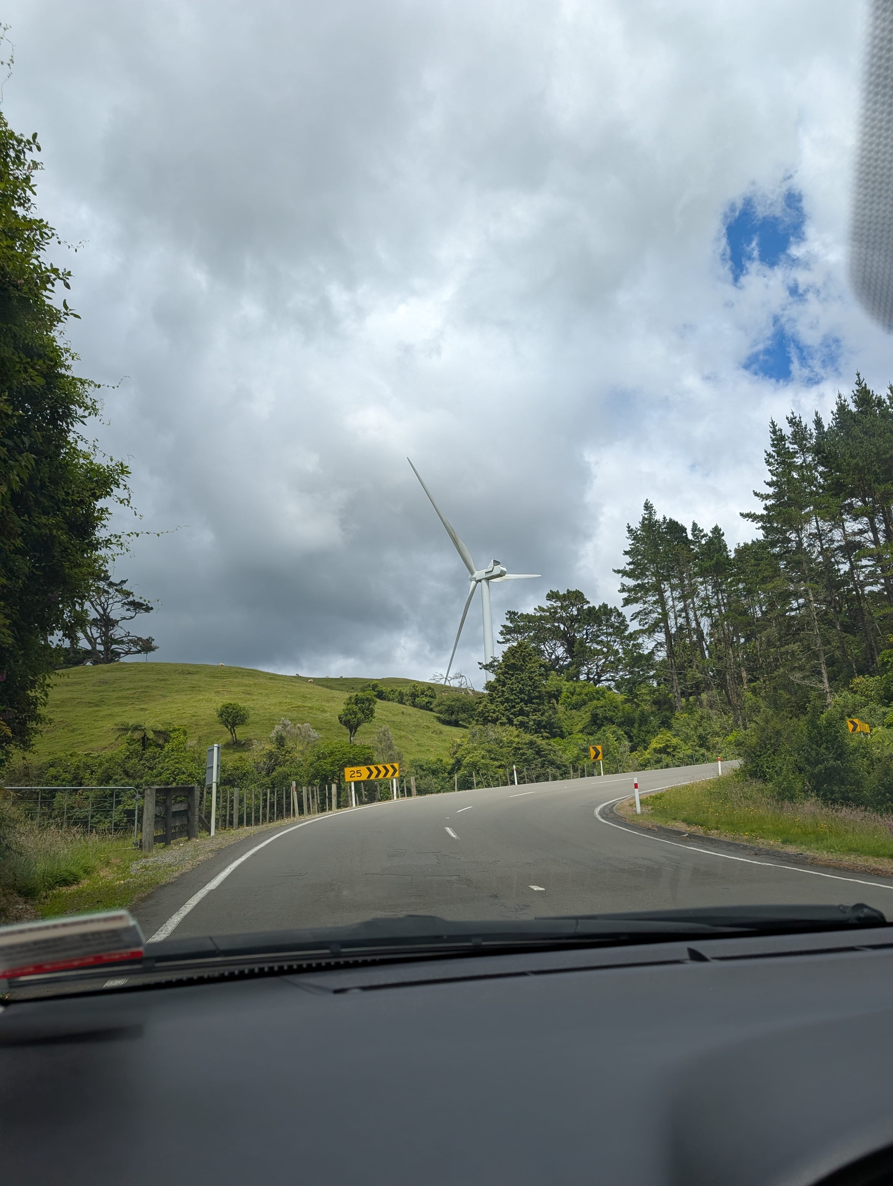 Photo of a wind turbine.