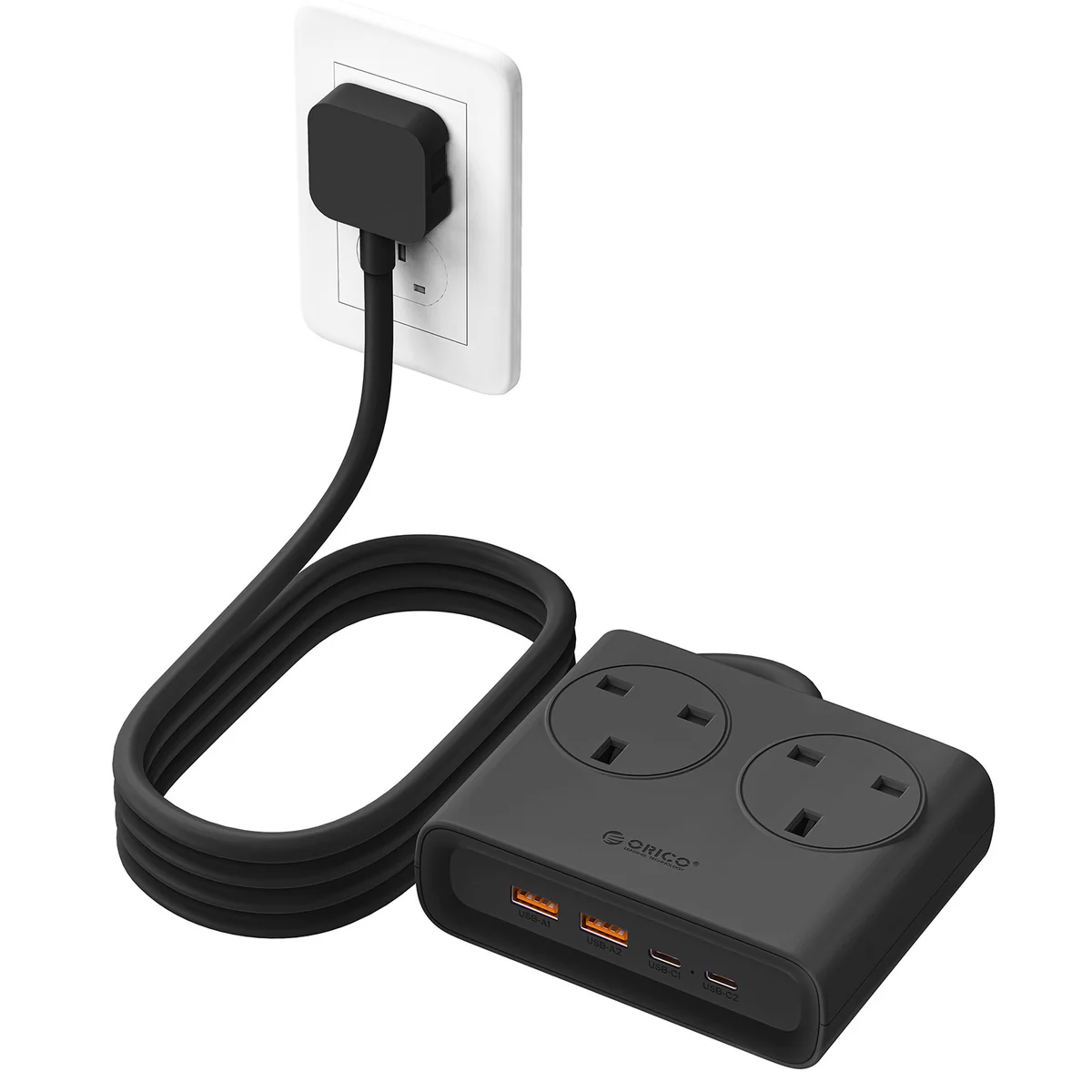 Power Strip in black.