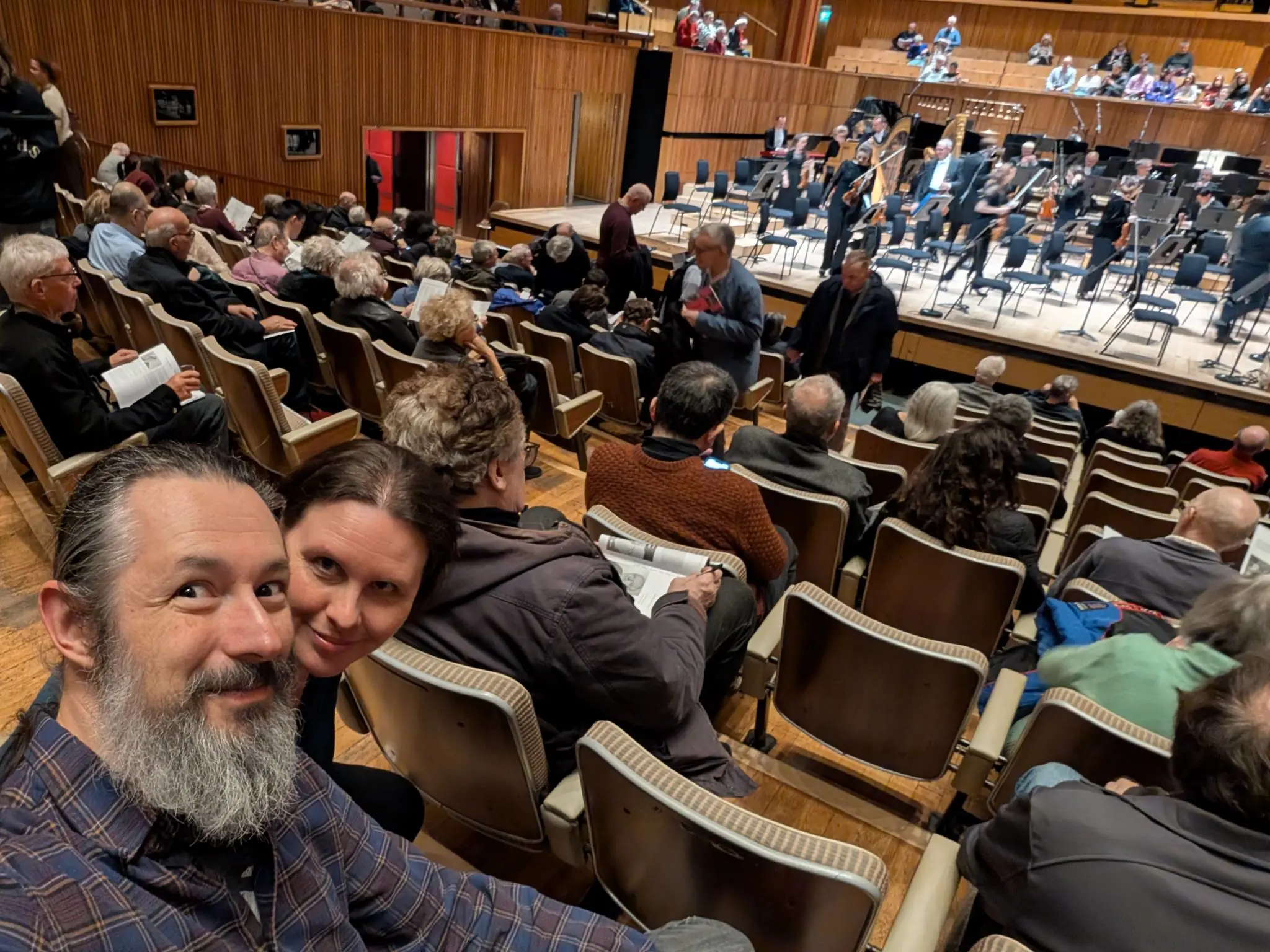 Terry and Liz at the Royal Festial Hall.