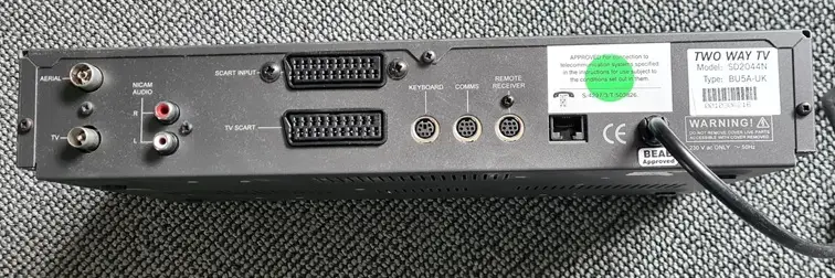 SCART and other connectors.