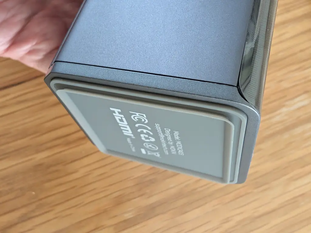A square suction cup.